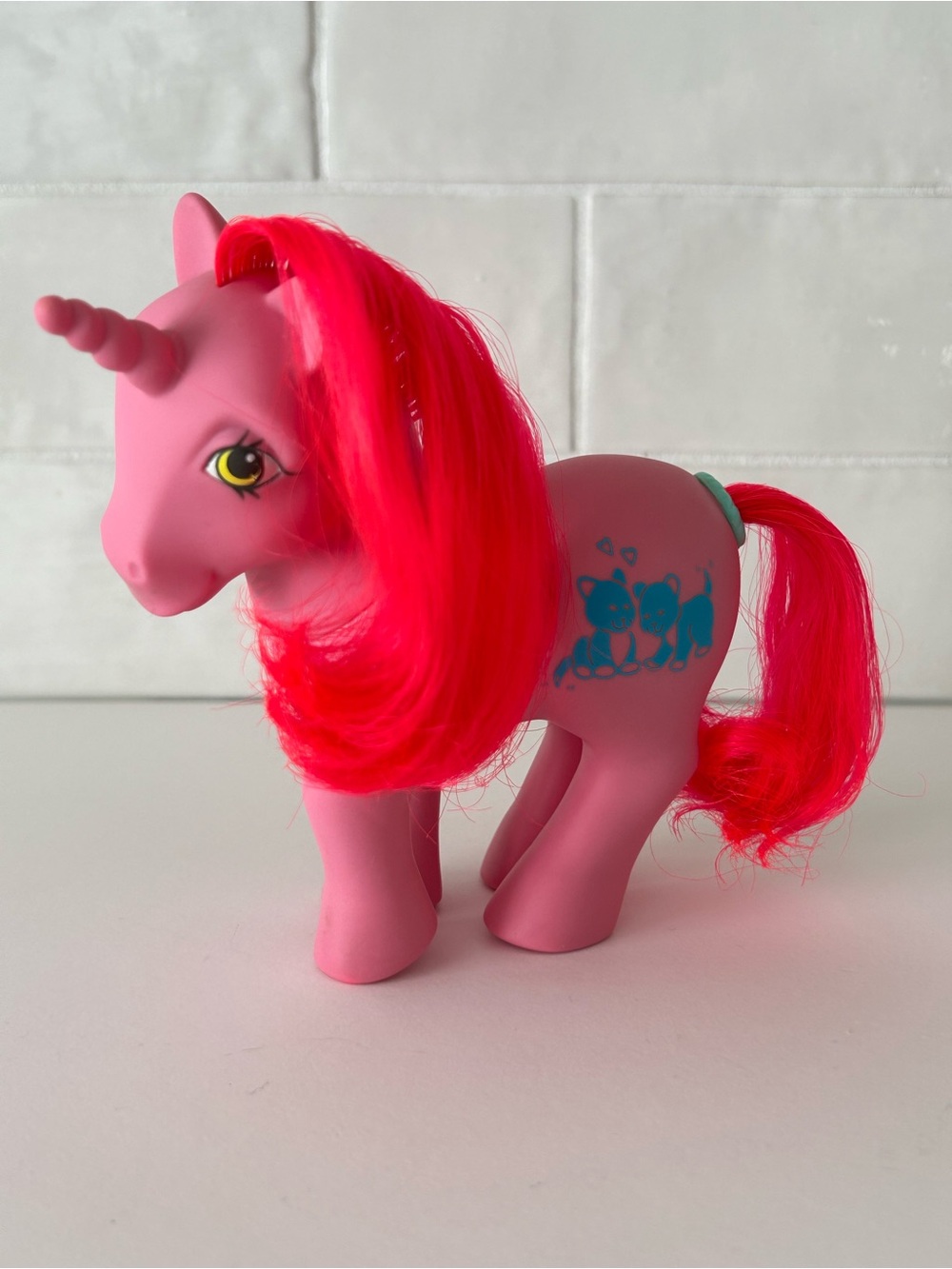 Vintage 80s G1 My Little Pony Happy Tails Pony Tabby (pp)
